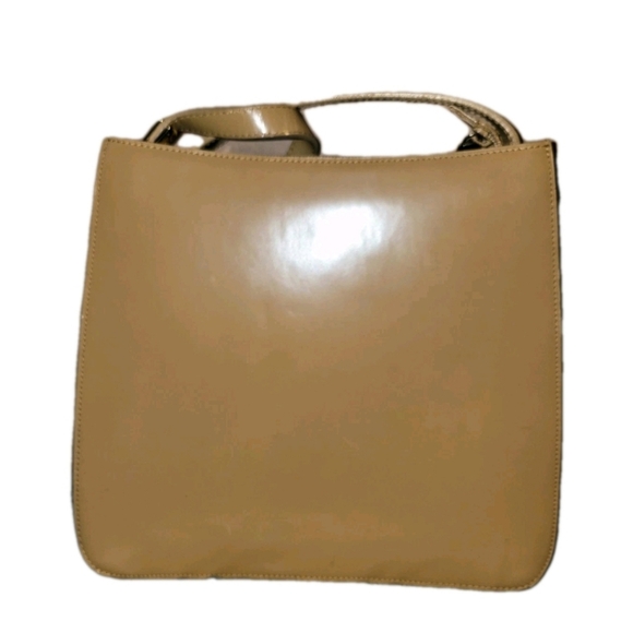 Elegant Tan Furla Leather Shoulder Bag - Picture 3 of 7